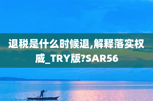 退税是什么时候退,解释落实权威_TRY版?SAR56