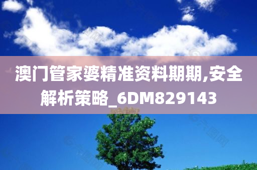 澳门管家婆精准资料期期,安全解析策略_6DM829143