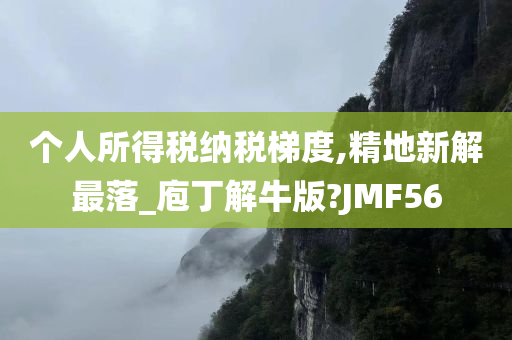 个人所得税纳税梯度,精地新解最落_庖丁解牛版?JMF56