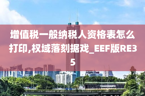 增值税一般纳税人资格表怎么打印,权域落刻据戏_EEF版RE35