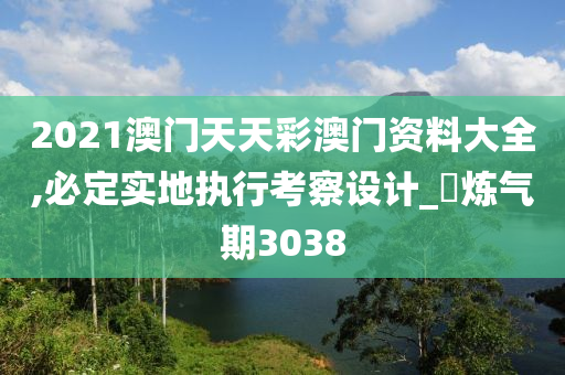 2021澳门天天彩澳门资料大全,必定实地执行考察设计_‌炼气期3038