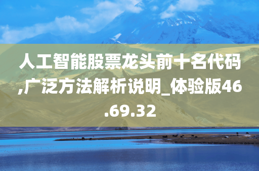 人工智能股票龙头前十名代码,广泛方法解析说明_体验版46.69.32