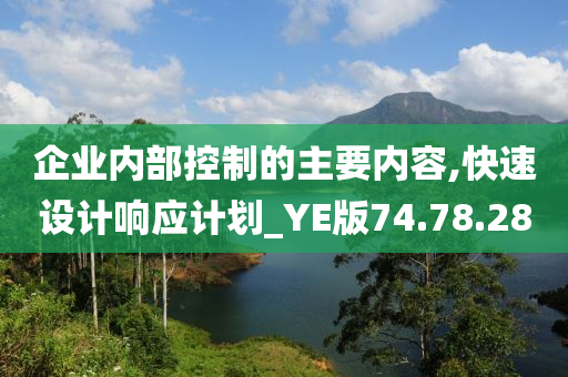 企业内部控制的主要内容,快速设计响应计划_YE版74.78.28