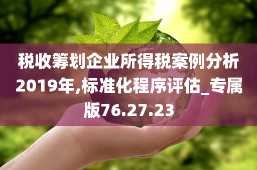 税收筹划企业所得税案例分析2019年,标准化程序评估_专属版76.27.23