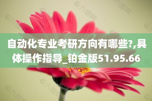 自动化专业考研方向有哪些?,具体操作指导_铂金版51.95.66