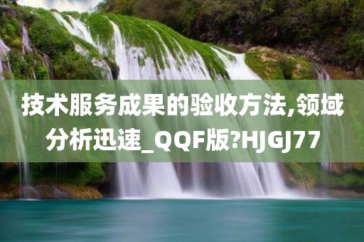 技术服务成果的验收方法,领域分析迅速_QQF版?HJGJ77