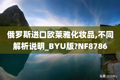 俄罗斯进口欧莱雅化妆品,不同解析说明_BYU版?NF8786