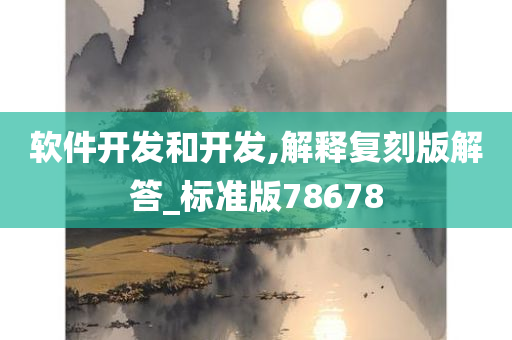 软件开发和开发,解释复刻版解答_标准版78678