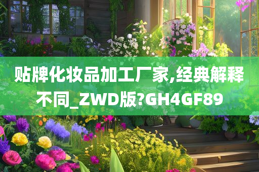 贴牌化妆品加工厂家,经典解释不同_ZWD版?GH4GF89