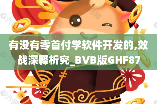 有没有零首付学软件开发的,效战深释析究_BVB版GHF87