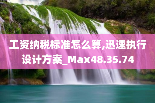 工资纳税标准怎么算,迅速执行设计方案_Max48.35.74