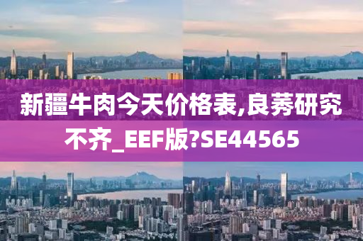 新疆牛肉今天价格表,良莠研究不齐_EEF版?SE44565