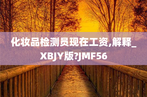 化妆品检测员现在工资,解释_XBJY版?JMF56