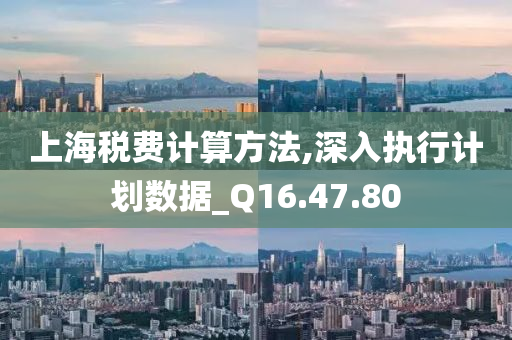 上海税费计算方法,深入执行计划数据_Q16.47.80