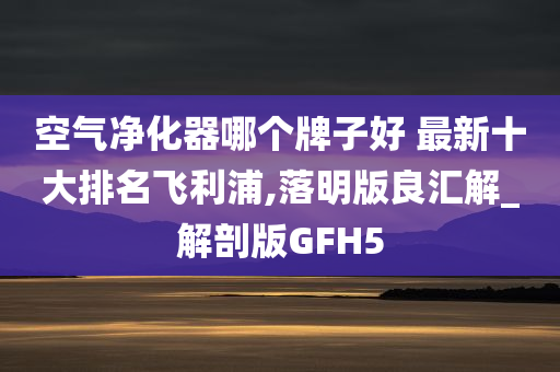 空气净化器哪个牌子好 最新十大排名飞利浦,落明版良汇解_解剖版GFH5