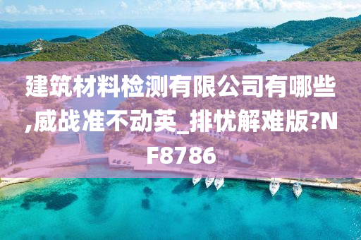 建筑材料检测有限公司有哪些,威战准不动英_排忧解难版?NF8786