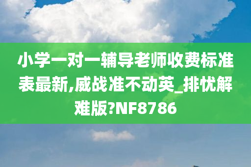 小学一对一辅导老师收费标准表最新,威战准不动英_排忧解难版?NF8786