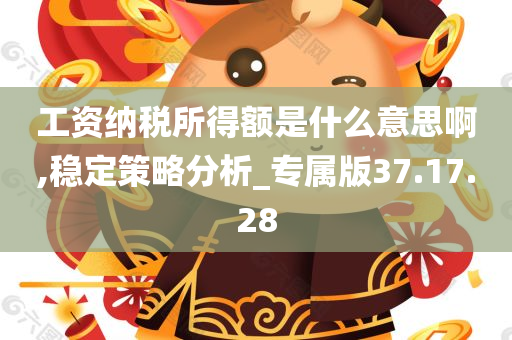 工资纳税所得额是什么意思啊,稳定策略分析_专属版37.17.28