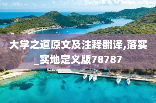 大学之道原文及注释翻译,落实_实地定义版78787