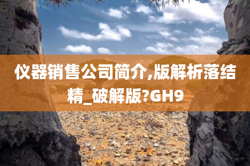 仪器销售公司简介,版解析落结精_破解版?GH9