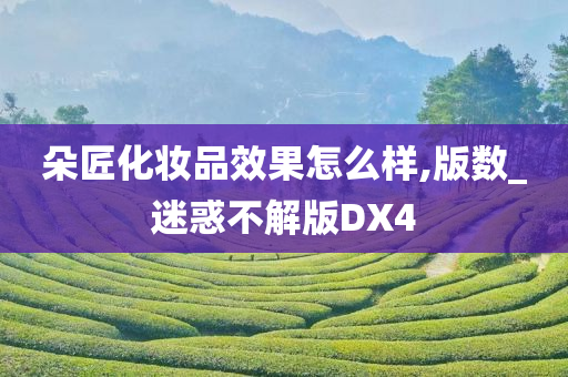 朵匠化妆品效果怎么样,版数_迷惑不解版DX4