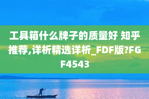 工具箱什么牌子的质量好 知乎推荐,详析精选详析_FDF版?FGF4543