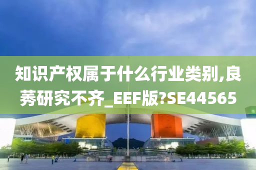 知识产权属于什么行业类别,良莠研究不齐_EEF版?SE44565