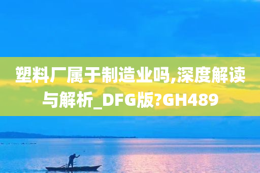 塑料厂属于制造业吗,深度解读与解析_DFG版?GH489