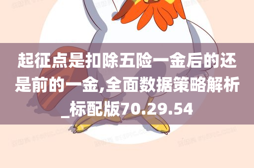 起征点是扣除五险一金后的还是前的一金,全面数据策略解析_标配版70.29.54