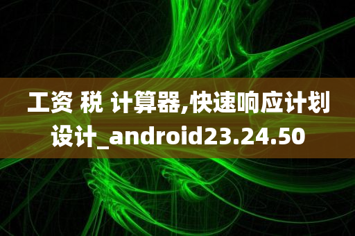 工资 税 计算器,快速响应计划设计_android23.24.50