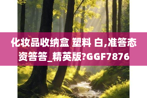 化妆品收纳盒 塑料 白,准答态资答答_精英版?GGF7876