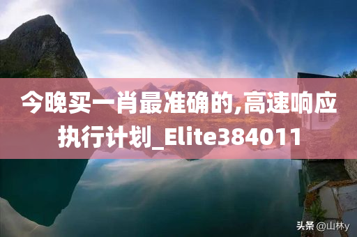 今晚买一肖最准确的,高速响应执行计划_Elite384011