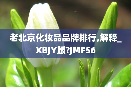 老北京化妆品品牌排行,解释_XBJY版?JMF56