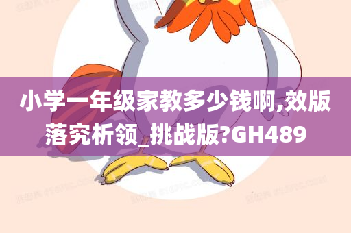 小学一年级家教多少钱啊,效版落究析领_挑战版?GH489