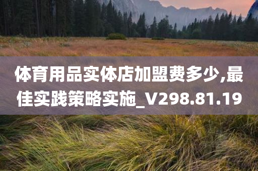 体育用品实体店加盟费多少,最佳实践策略实施_V298.81.19