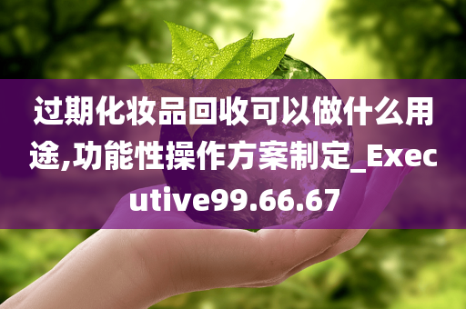 过期化妆品回收可以做什么用途,功能性操作方案制定_Executive99.66.67