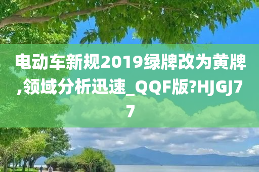 电动车新规2019绿牌改为黄牌,领域分析迅速_QQF版?HJGJ77