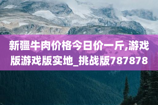 新疆牛肉价格今日价一斤,游戏版游戏版实地_挑战版787878