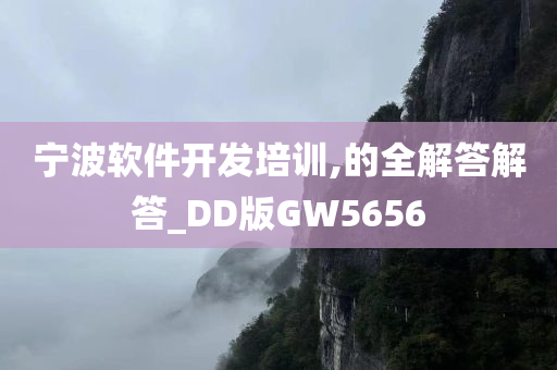 宁波软件开发培训,的全解答解答_DD版GW5656