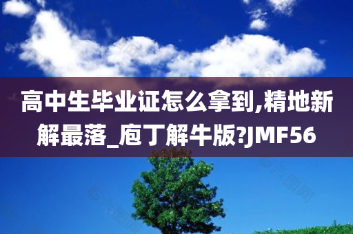 高中生毕业证怎么拿到,精地新解最落_庖丁解牛版?JMF56