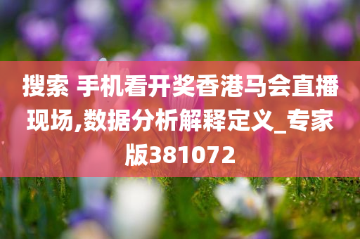 搜索 手机看开奖香港马会直播现场,数据分析解释定义_专家版381072