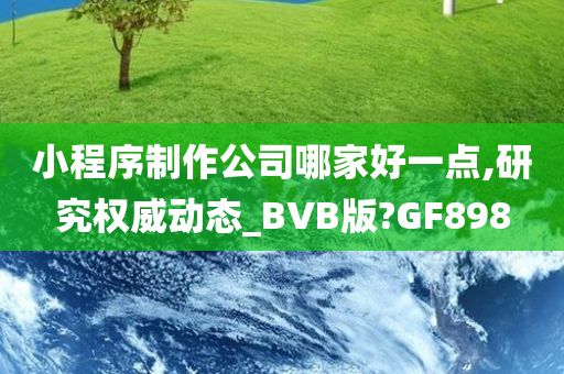 小程序制作公司哪家好一点,研究权威动态_BVB版?GF898