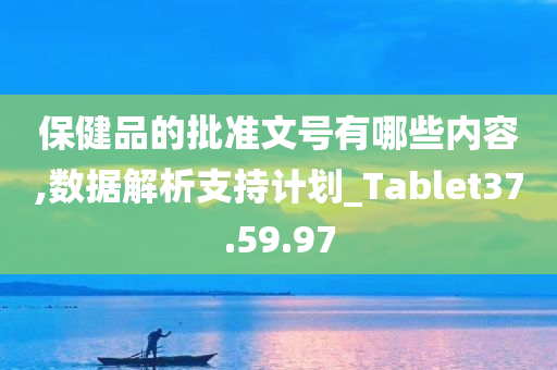 保健品的批准文号有哪些内容,数据解析支持计划_Tablet37.59.97