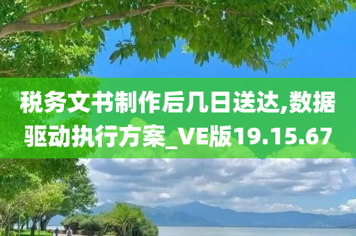 税务文书制作后几日送达,数据驱动执行方案_VE版19.15.67