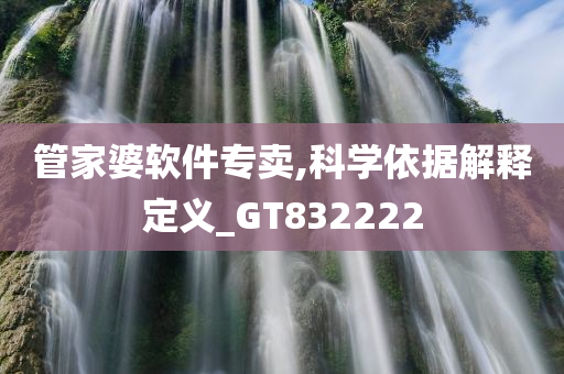 管家婆软件专卖,科学依据解释定义_GT832222