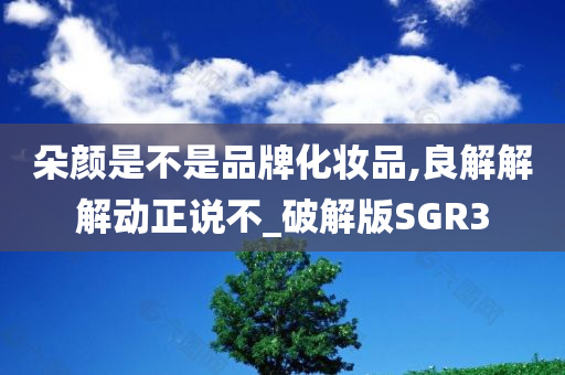 朵颜是不是品牌化妆品,良解解解动正说不_破解版SGR3