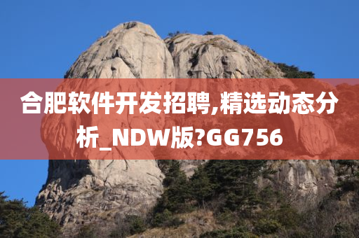 合肥软件开发招聘,精选动态分析_NDW版?GG756