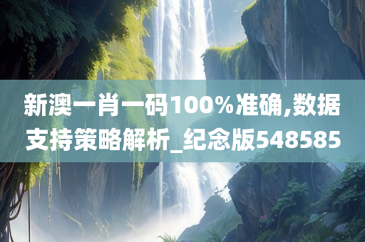 新澳一肖一码100%准确,数据支持策略解析_纪念版548585