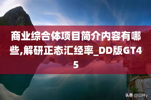 商业综合体项目简介内容有哪些,解研正态汇经率_DD版GT45