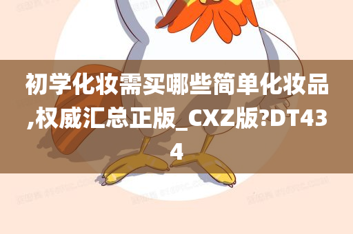 初学化妆需买哪些简单化妆品,权威汇总正版_CXZ版?DT434